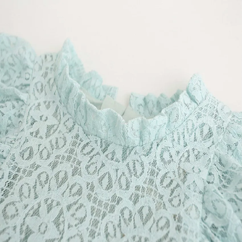 Летнее милое удобное кружевное Хлопковое платье для маленьких девочек