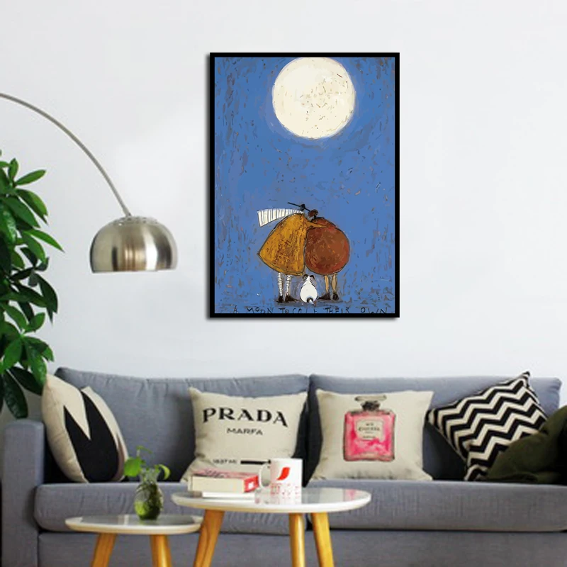 Скандинавские Warmheart парные художественные принты настенная живопись постер для