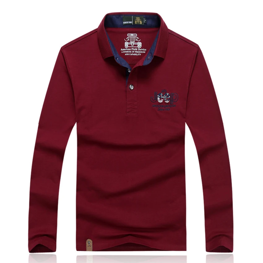 Бесплатная доставка AFS джип бренд Для мужчин отложным воротником футболка