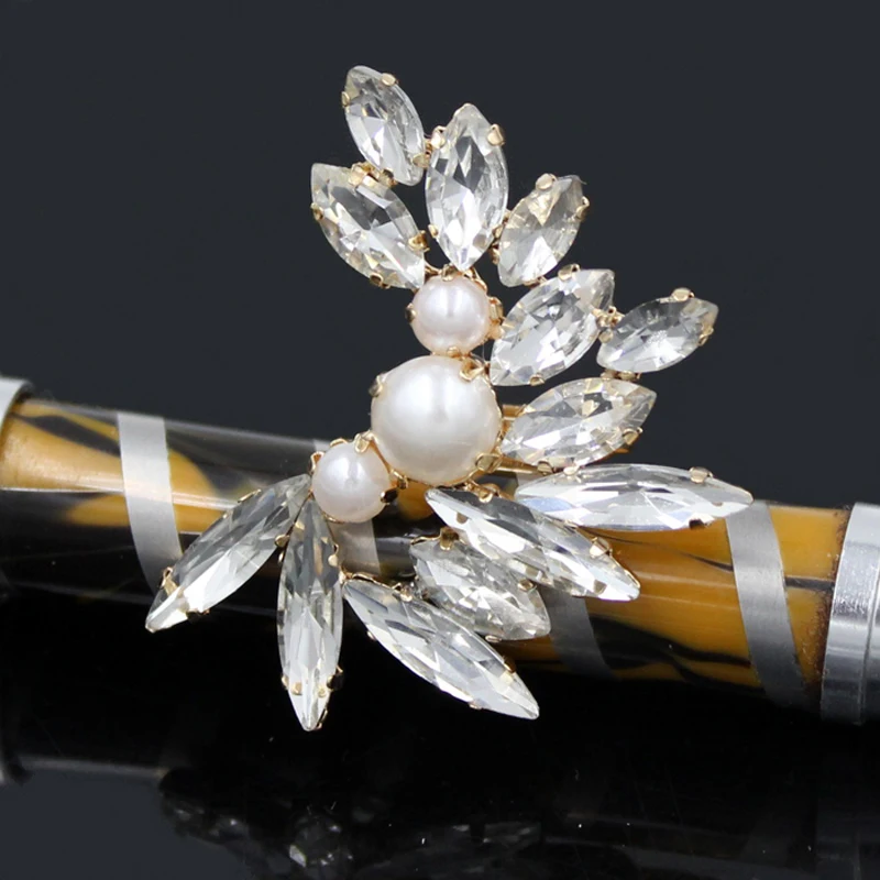 1 шт. серьги манжеты с кристаллами стразы жемчуг|rhinestone gems|cuff ringrhinestone fish |