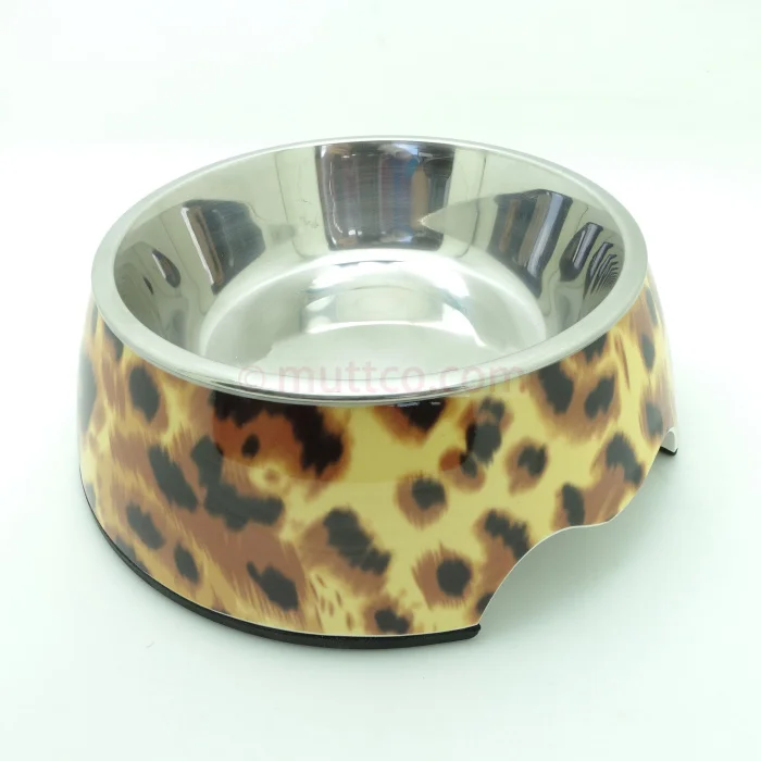 Высокого качества со вставками двойная противоскользящая миска из нержавеющей