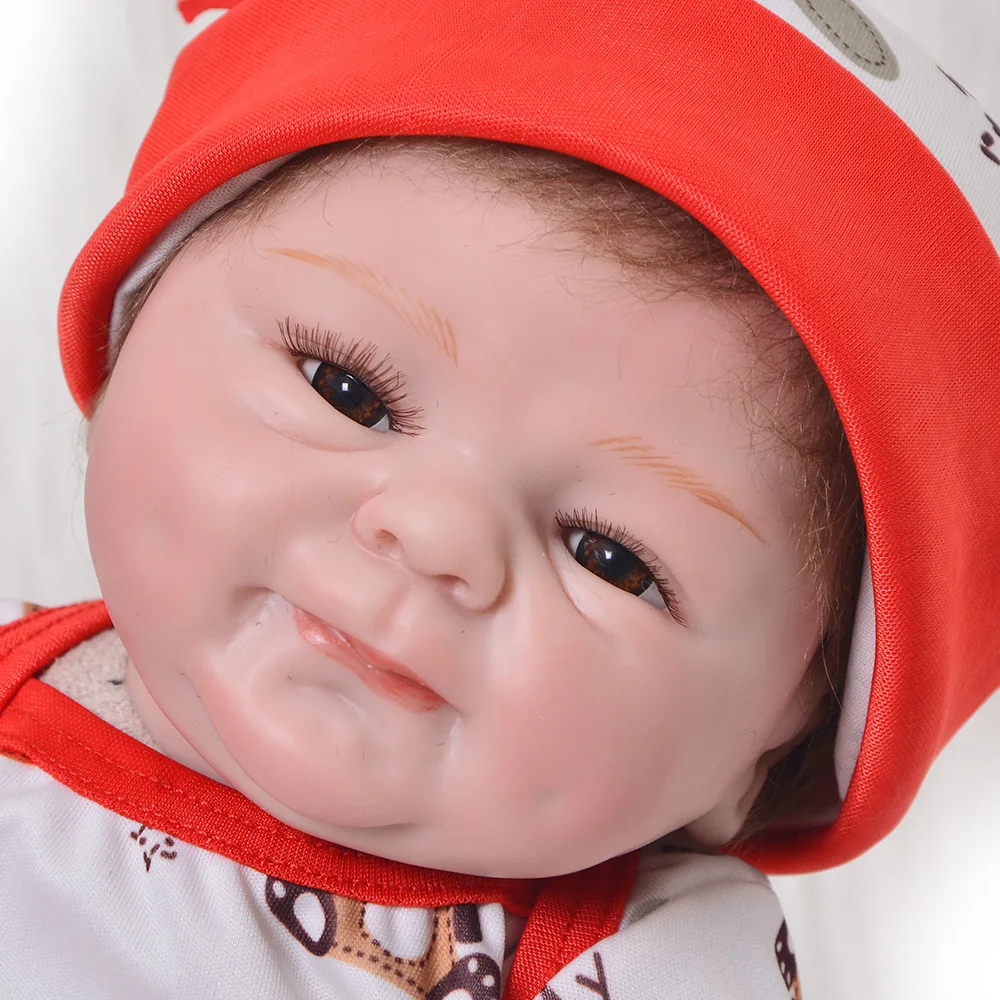 16&quot40cm reborn silicone baby dolls lanka hot sale handmade smile bonecas delicate Handmade DIY Xmas Gifts | Игрушки и хобби