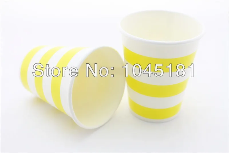 60 шт. одноразовые бумажные чашки в полоску горошек|paper sample cups|cup ashtraypaper cups in microwave |