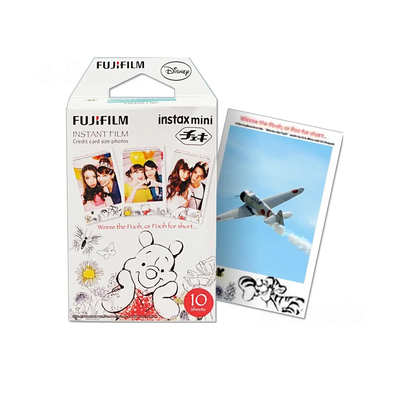 Fujifilm Instax Мини пленка Винни Пух 10 листов fr Instax Mini 9 8 7 s 70 90 25 мгновенный Polariod камера мобильный принтер SP-2 1 - Цвет: Winnie the Pooh Film