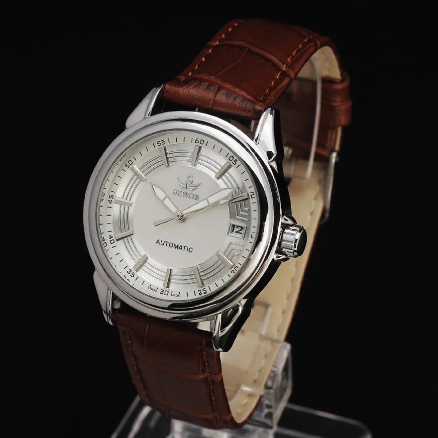 Часы наручные SEWOR Мужские автоматические брендовые механические деловые с датой