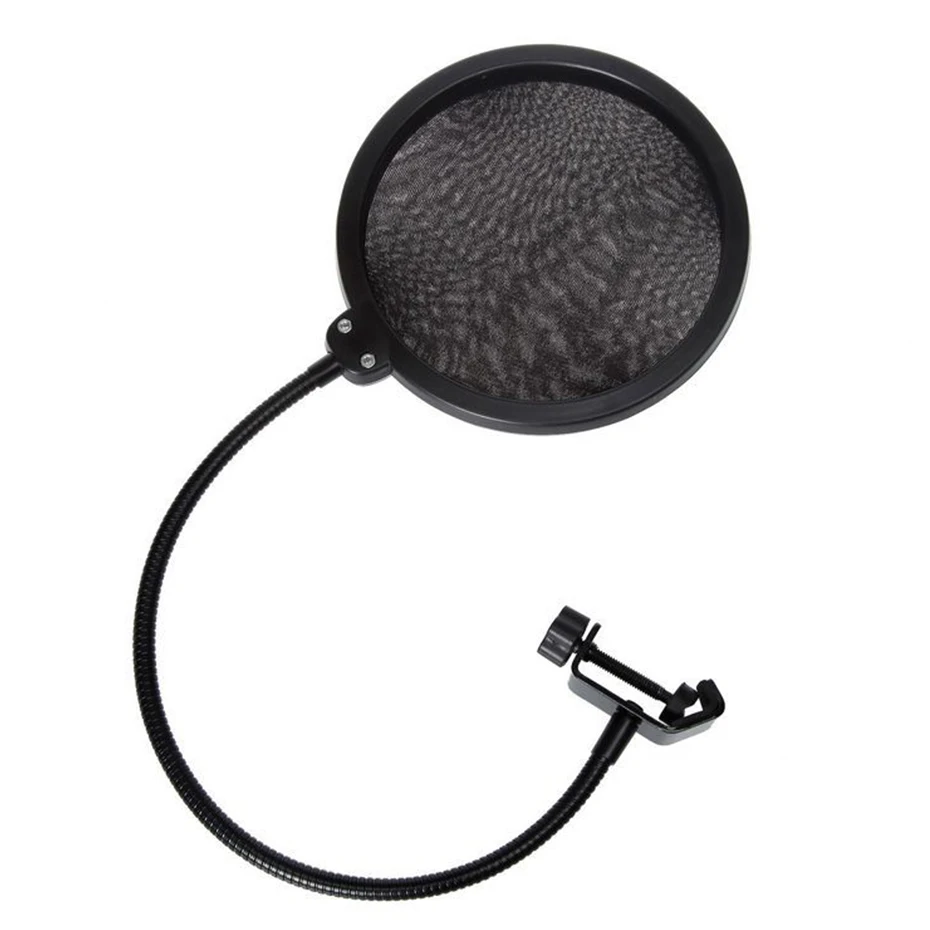 Двухслойный Студийный микрофон EDAL с микрофоном поп-фильтром ветровым экраном