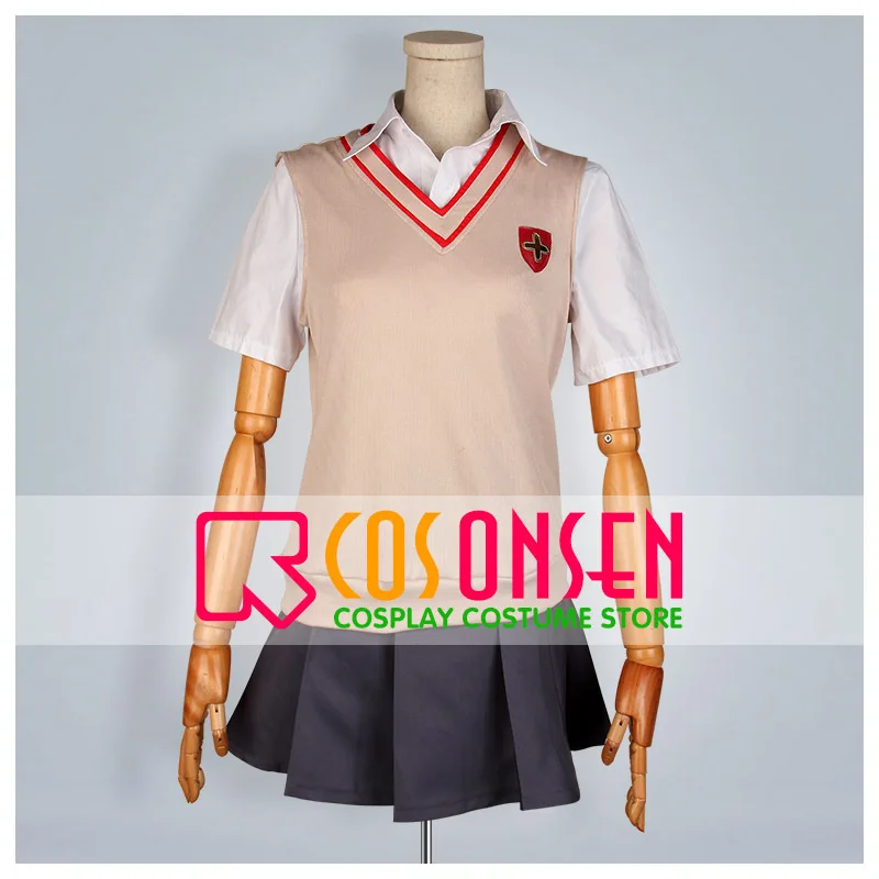 Костюм для косплея ONSEN определенный научный Железнодорожный пистолет Toaru Kagaku no Rerugan Mikoto Misaka
