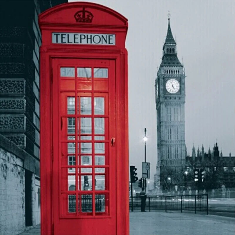 Европа Стиль Творческий Лондон Биг Бен Шаблон Душ Занавес Водонепроницаемый