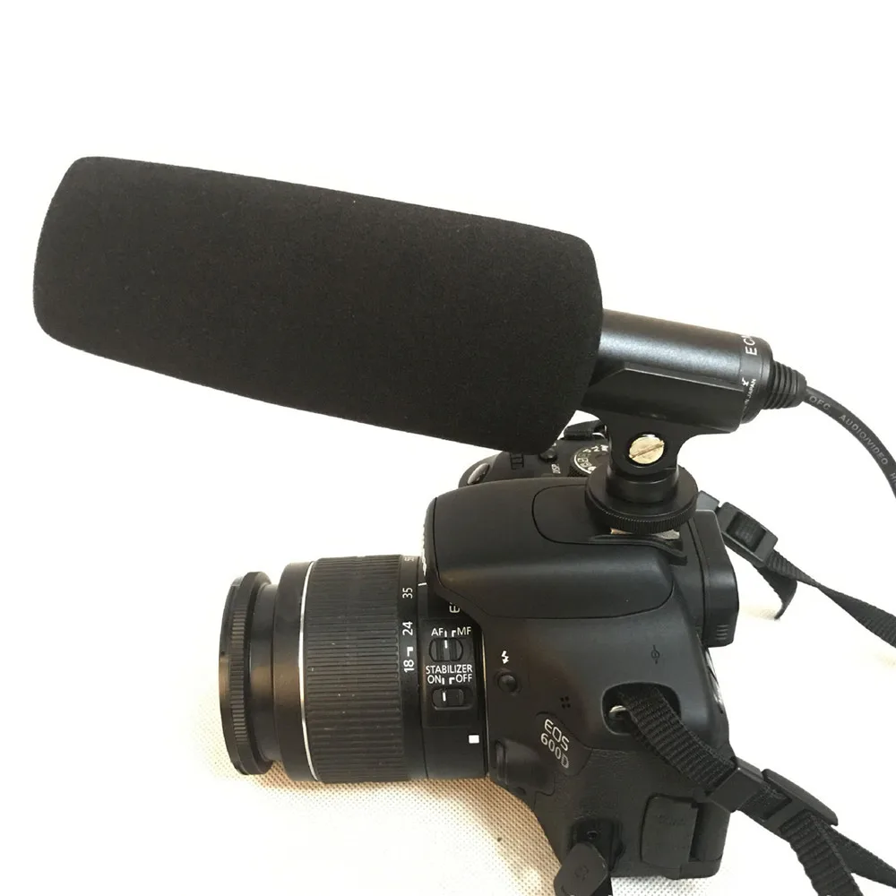 Для Sony ECM-XM1 DSLR камера конденсаторный микрофон четкий прямой для видеоинтервью