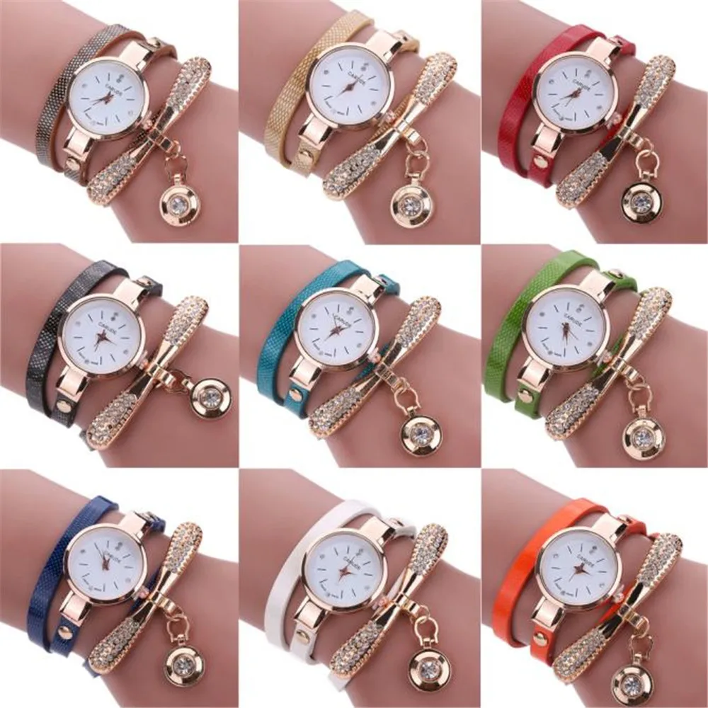 

Wholesale Women Leather Analog Quartz Wrist Watches RD