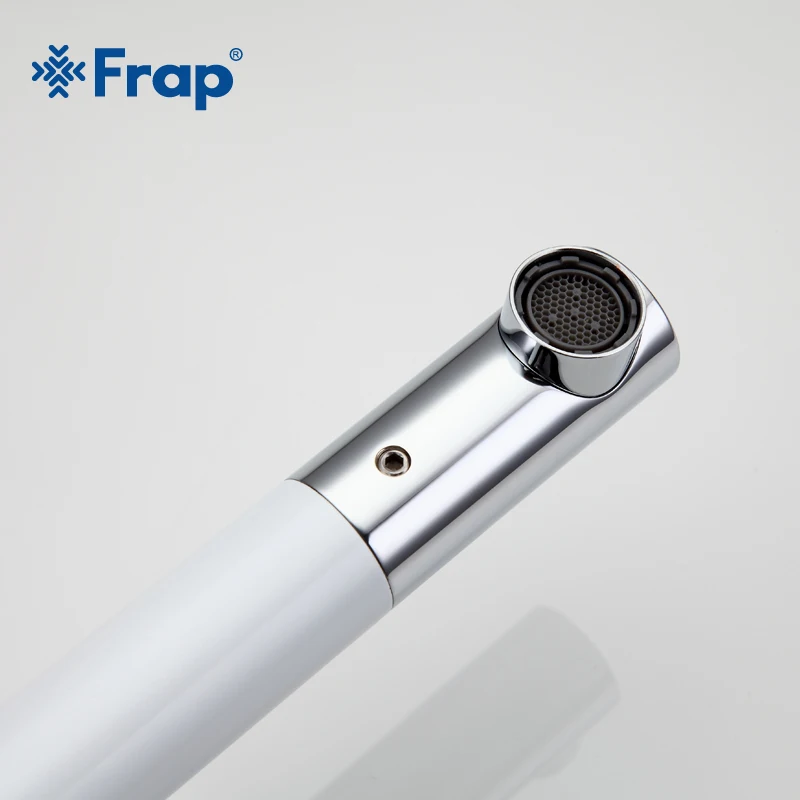 Frap Новое поступление высокий белый распылением раковины ванные комнаты кран