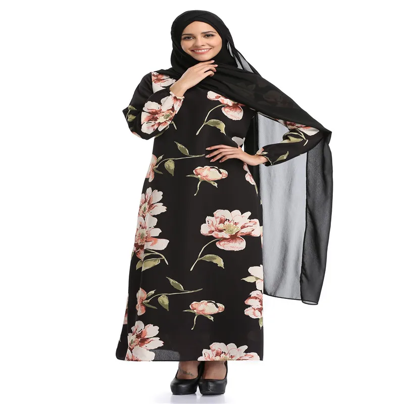 Женские длинные мусульманские платья абайя элегантные модные повседневные