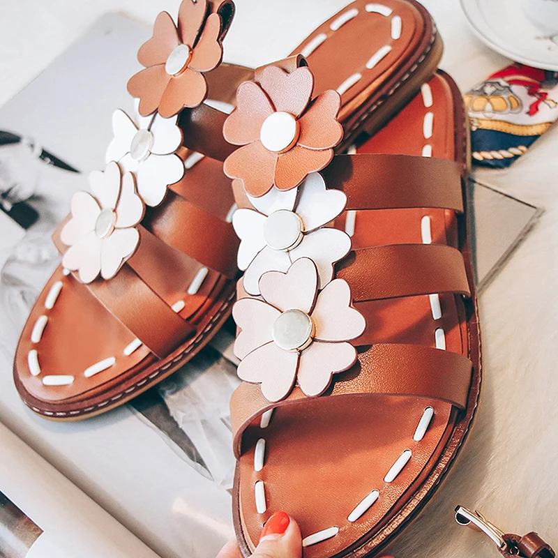 Stylesowner 2018 новые летние оригинальные Брендовые женские сандалии с цветком из