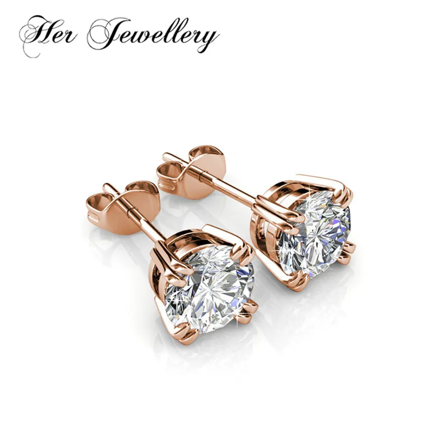 Her Jewellery серьга в стиле минимализм классические серьги из кристаллов Swarovski