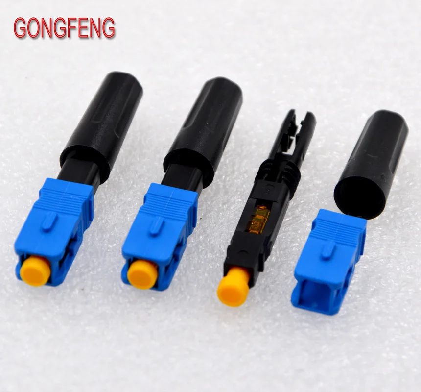 GONGFENG 200 шт. Новый волоконно оптический Быстрый разъем FTTH встроенный SC быстрый