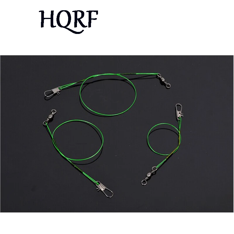 

Free shipping 12PCS/LOT Wire Leader Fishing Line 15/20/24/30cm for 6/9/12/15kgs Fishing Line Steel Wire