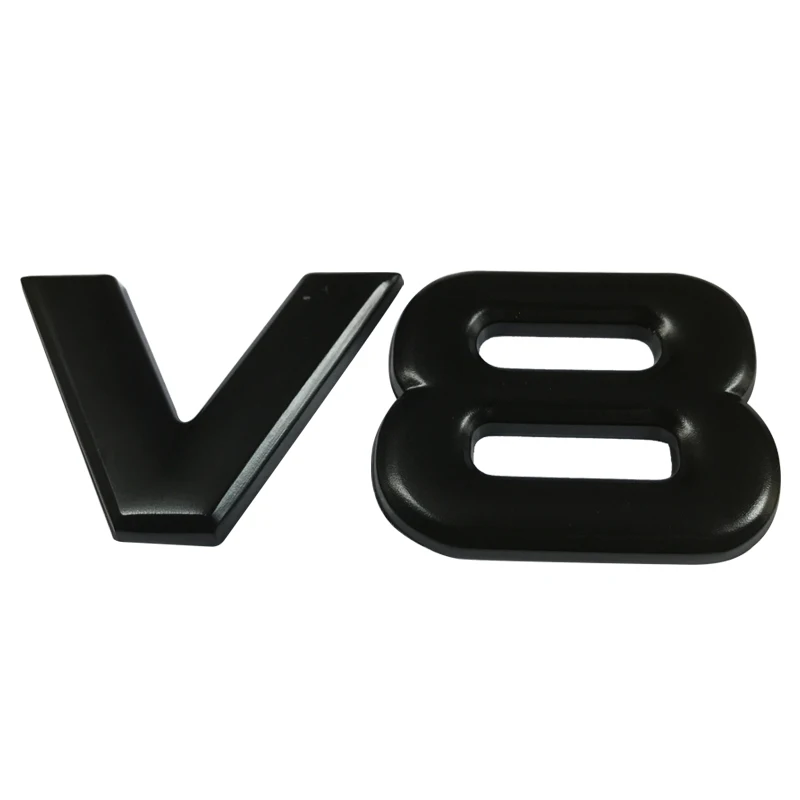 Автомобильная наклейка V6 V8 металлическая 3D декоративная для автомобильного