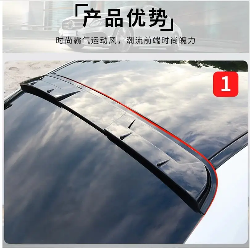 car accessories For Benz Mercedes W205 Roof Spoiler 4-Door Sedan C63 C180 C200 C250 C260 ABS Plastic spoiler 2015 -2018 | Автомобили и