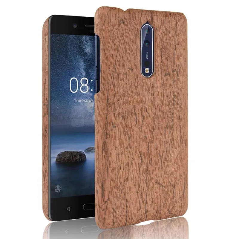 Роскошный чехол для Nokia N 8 Nokia8 с текстурой древесины жесткие задние чехлы из