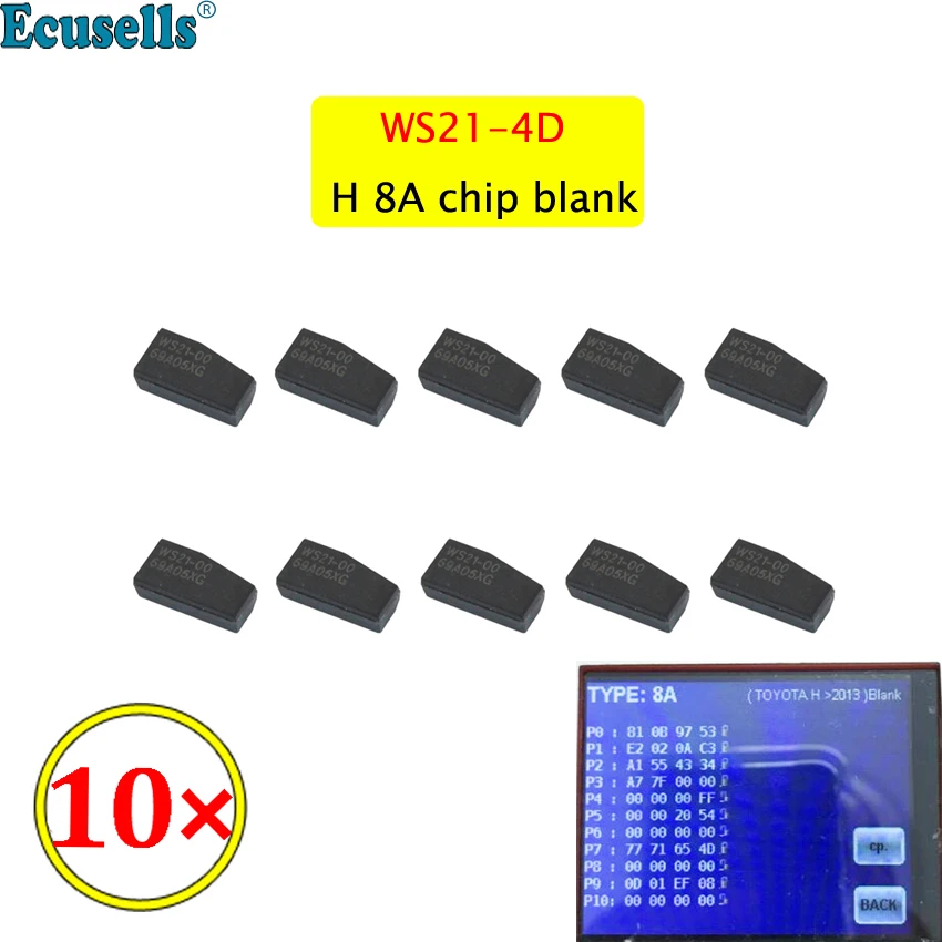 10 шт./лот WS21-4D чип 128bit пустой H 8A чип 128 бит для Toyota Rav4 Camry 2013