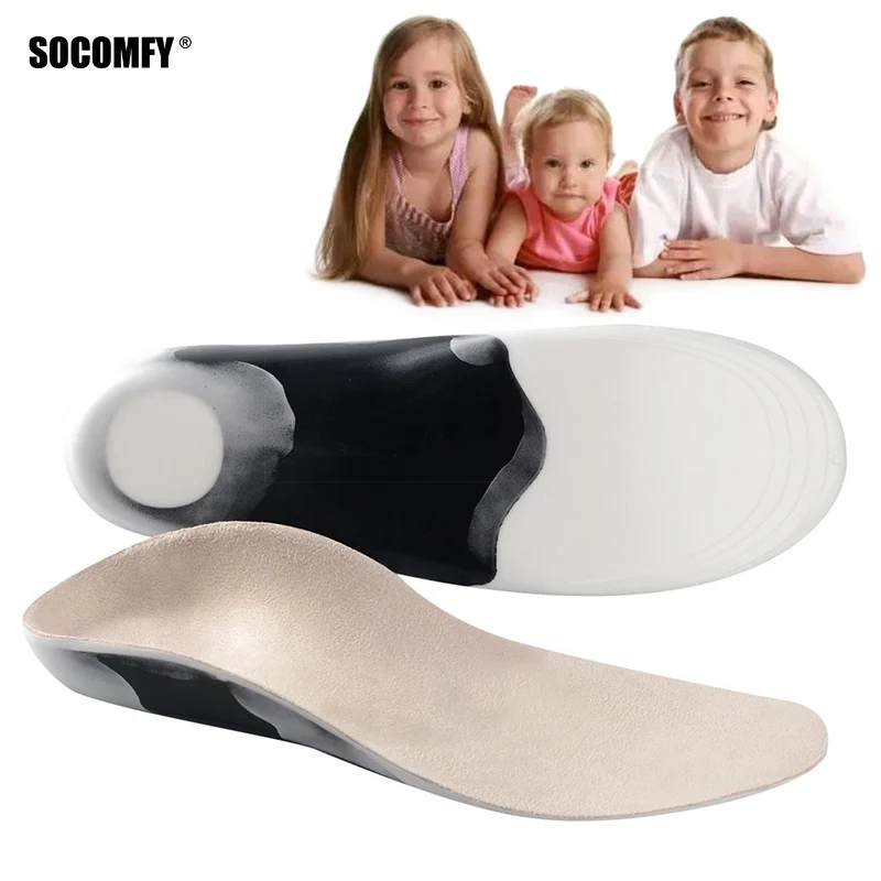SOCOMFY ортопедические стельки для детей арки поддержка плоская подошва Flatfoot X/O ноги