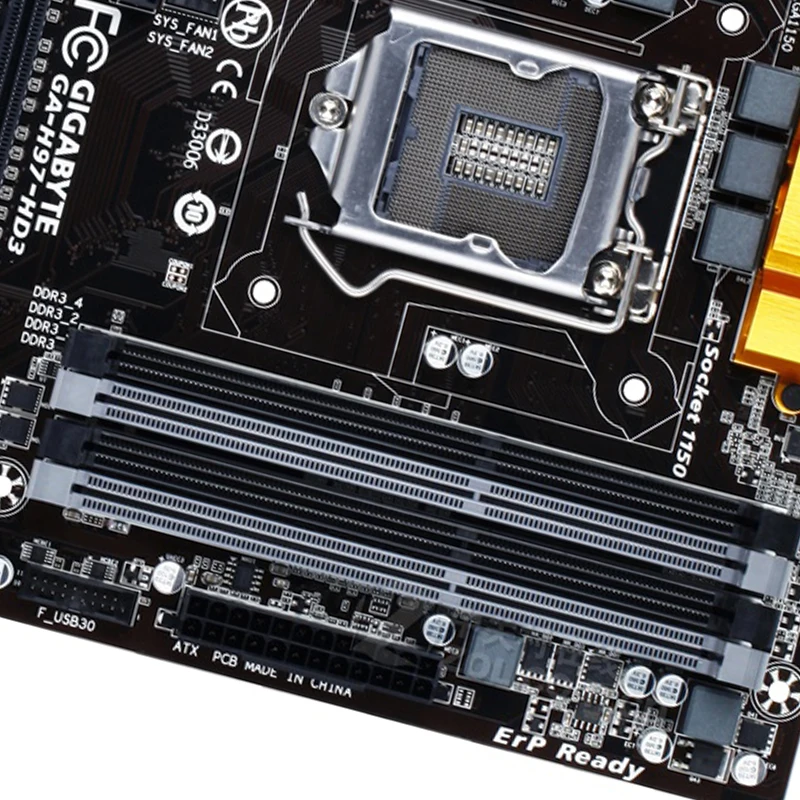 Настольная Материнская плата GIGABYTE GA H97 HD3 LGA1150 i3 i5 i7 DDR3 USB3.0 32G ATX|Материнские платы| |