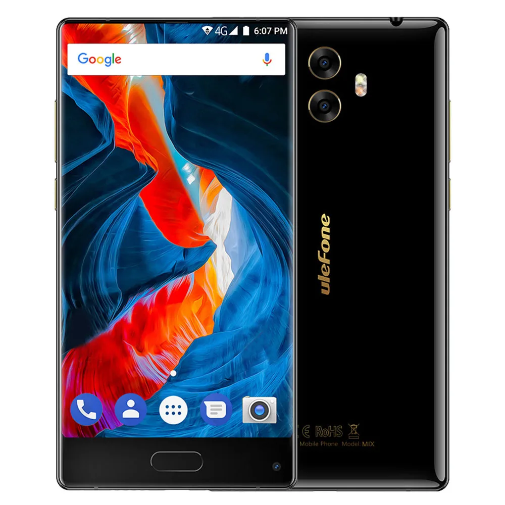 Ulefone Mix 4 ГБ + 64 двойной сзади камеры смартфона г 13MP Android 7 0 5 ''все Экран MTK6750T