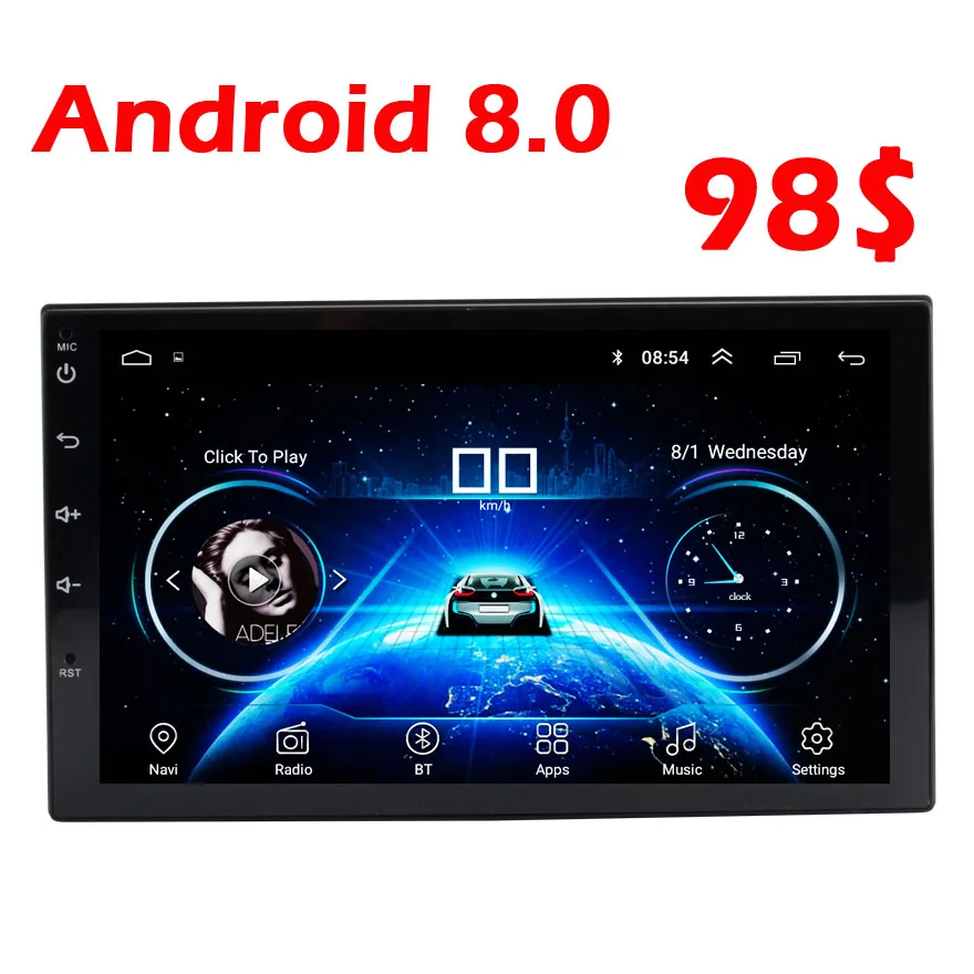 2 Din Android Универсальное автомобильное радио RDS gps навигация Bluetooth 2din Аудио Стерео FM