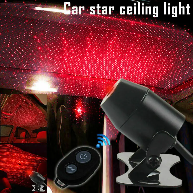 USB LED Автомобильный атмосферный окружающий звездный свет голосовое