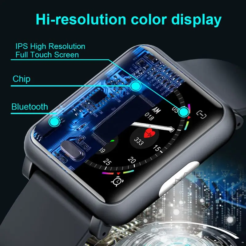 H9 Smartwatch 1 3 дюймов ECG + PPG монитор HR кровяное Давление спортивных режимов Зарядное