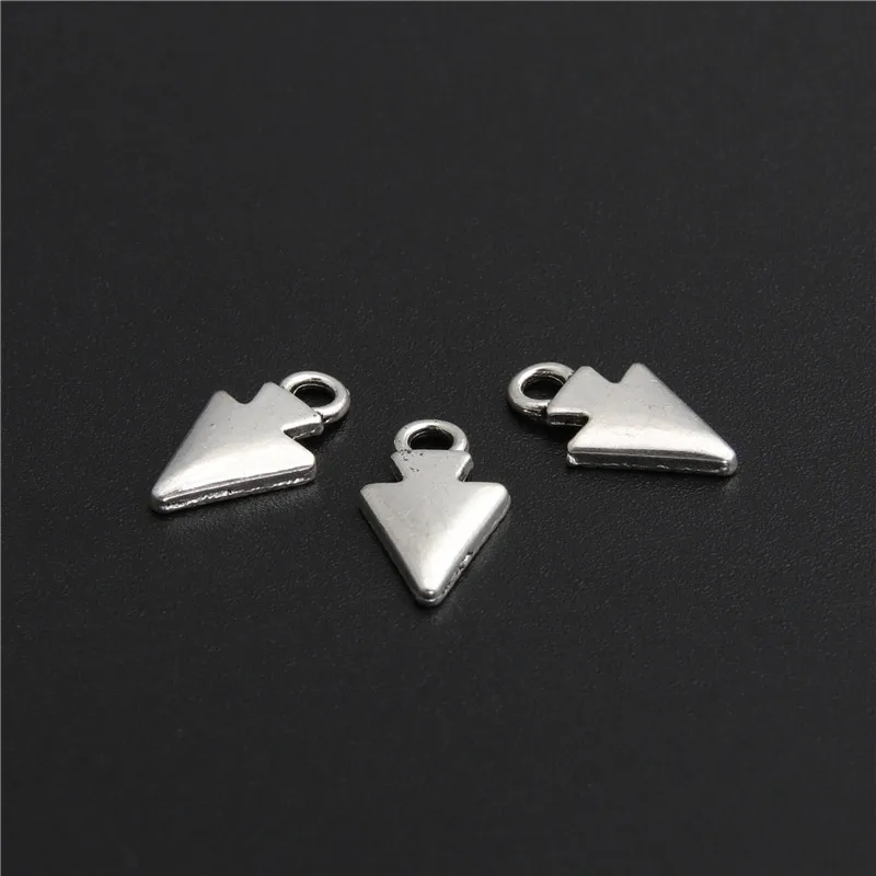 20pcs Retro Silver Color Zinc Alloy Triangle Charms Pendants For DIY Jewelry Bracelet Accessories A2769 | Украшения и аксессуары