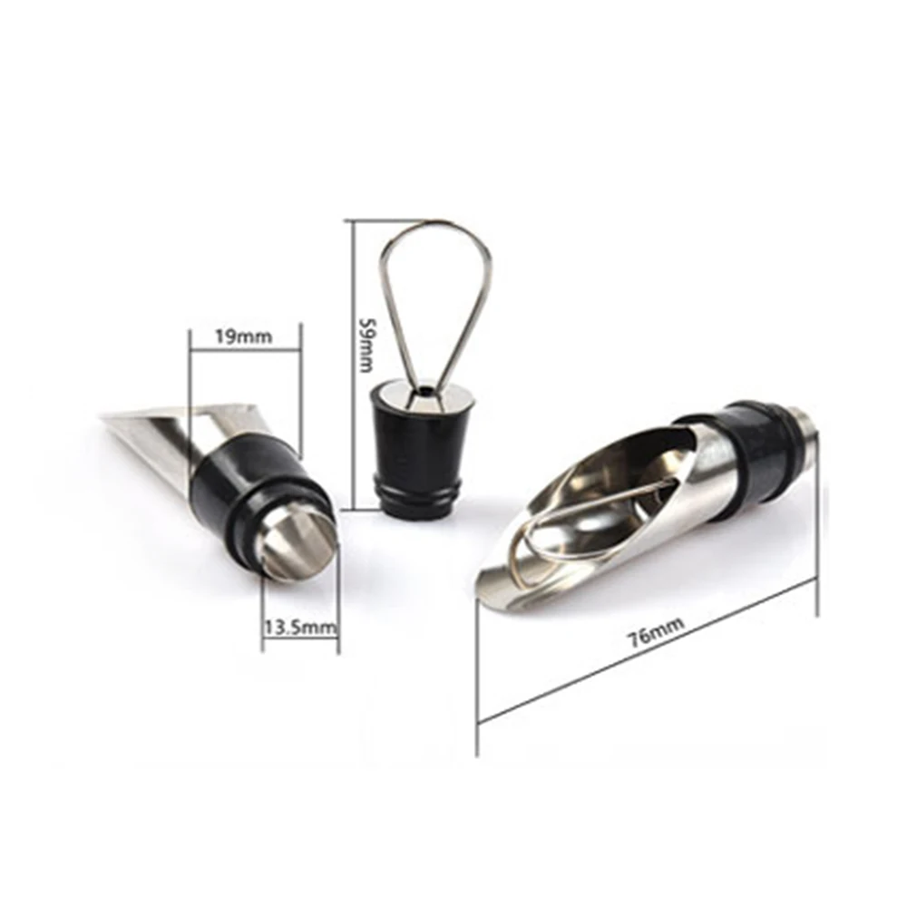 2 шт кухонный бар Питьевая бутылка вина Pourer Pour Spout Stopper Drop Stop 2в1 комбо|Открывалки и
