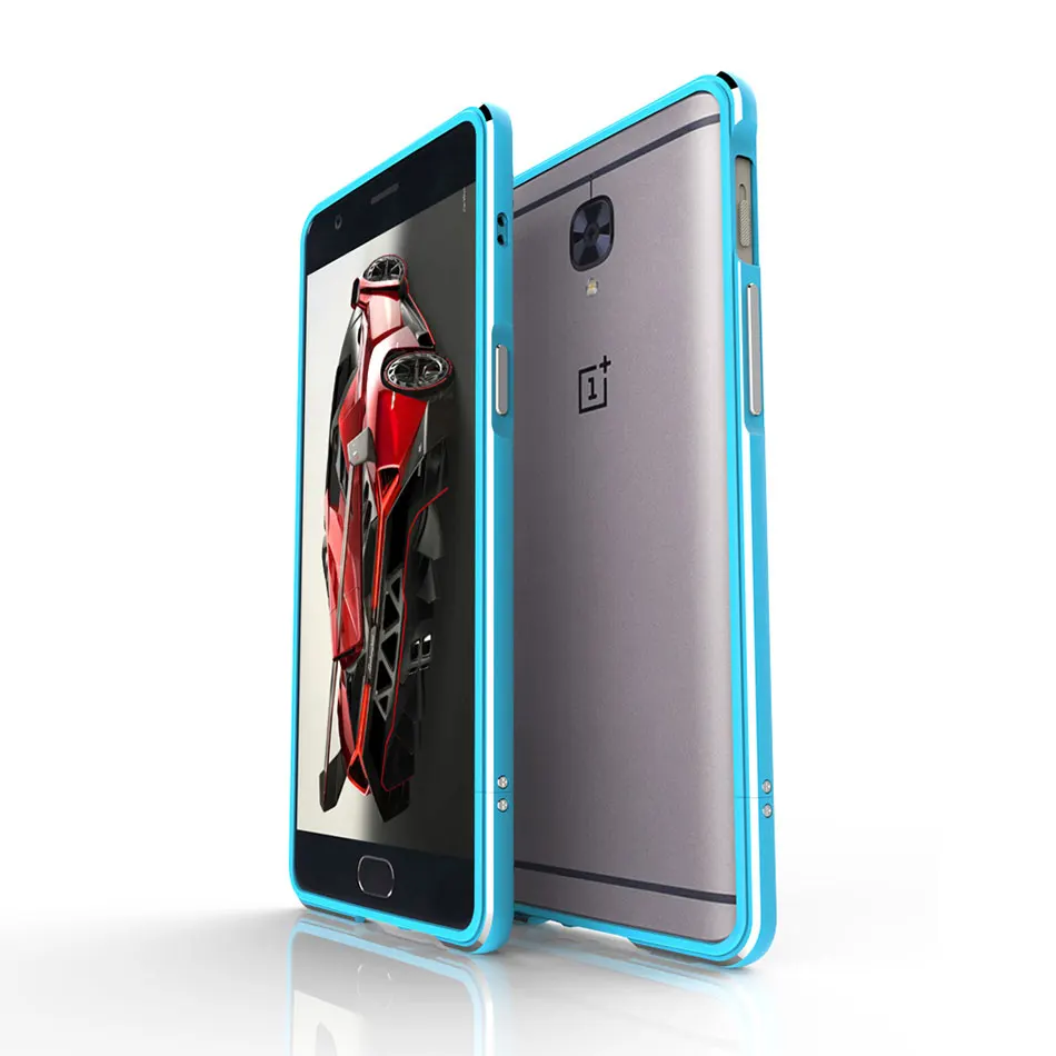 Чехол бампер для OnePlus 3T Ультратонкий с металлической рамкой защитный чехол