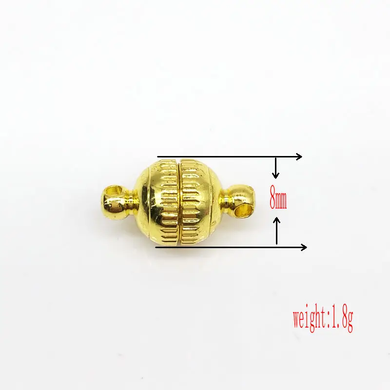 10 шт. магнитные застежки с золотым и серебряным покрытием фурнитура для