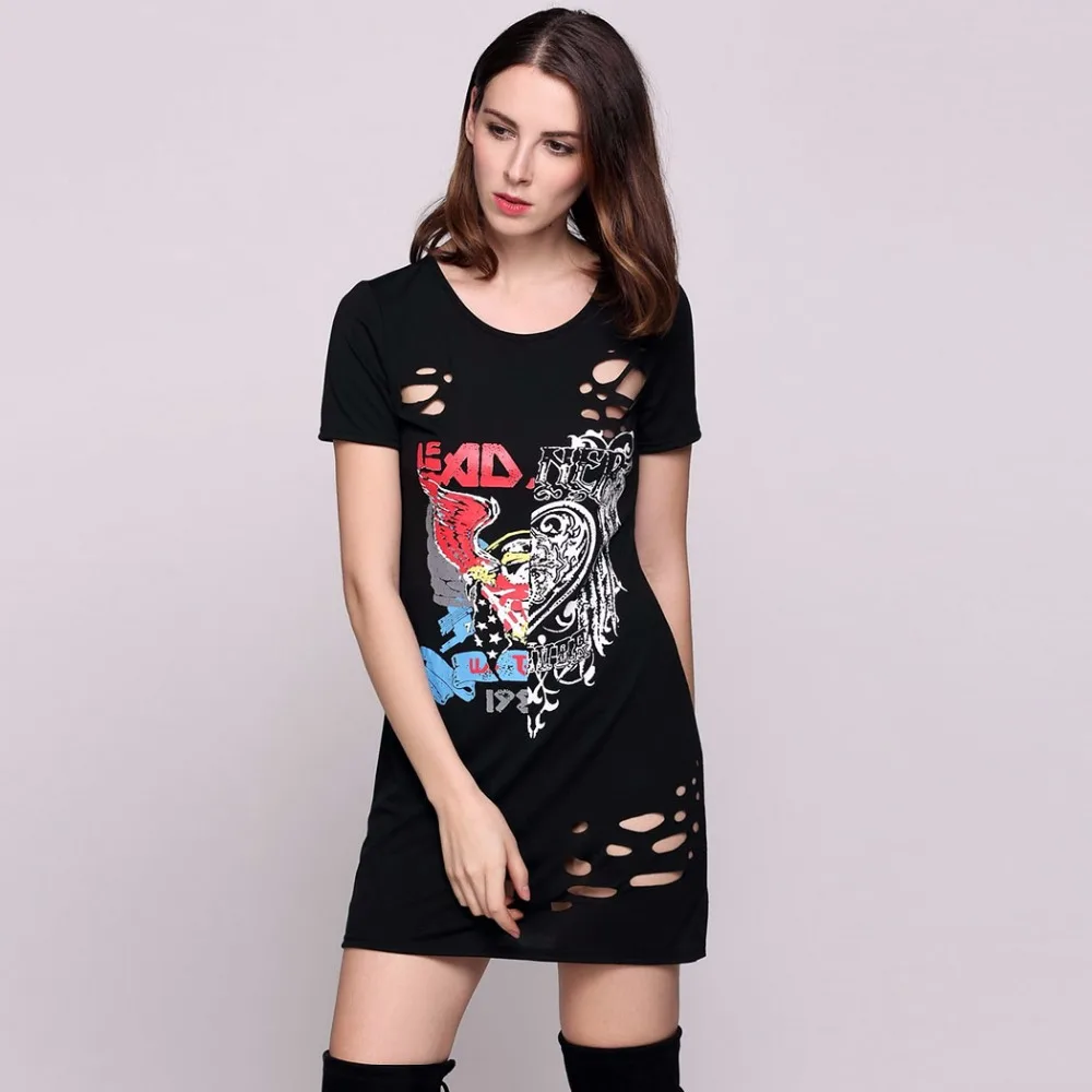 2017 взлетно посадочной полосы дизайнер леди летнее платье Повседневное отверстия