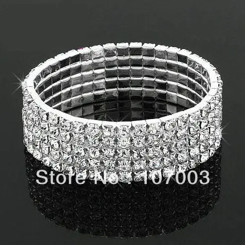 Браслет со стразами в ряд Теннисный браслет золотого цвета | Украшения и