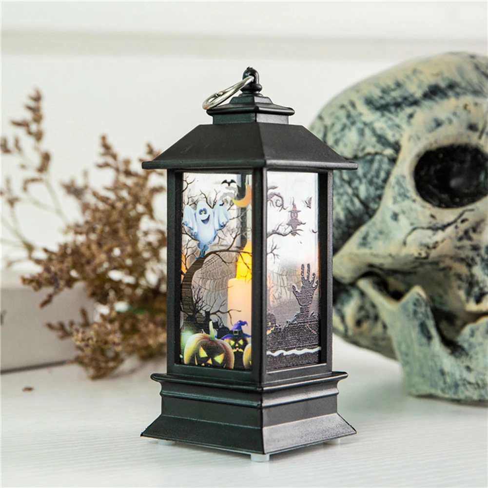 Halloween Decor LED Lamp Witch Pumpkin Graveyard Spooky Bar Table Party Light hot sale | Освещение