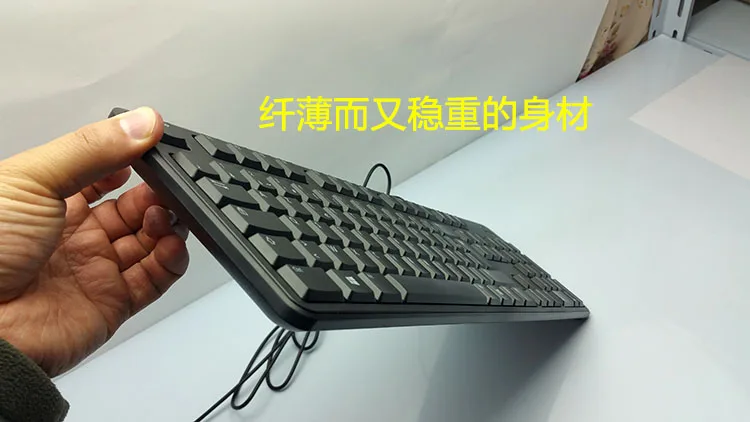 Французская Проводная USB клавиатура для ПК ноутбука эргономичная черная Dell