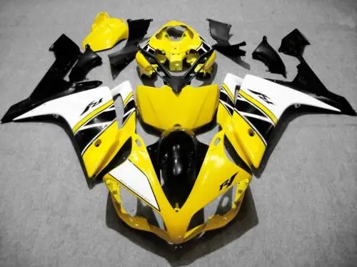 Комплект обтекателей под давлением для YZFR1 07 08 YZF R1 2007 2008 YZF1000 yzfr1 желтый белый