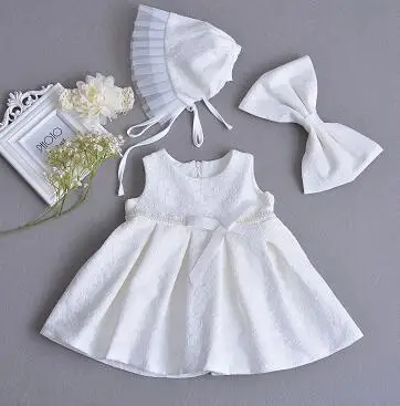 white 55-60 см платье для маленьких девочек аксессуары для куклы реборн детское платье принцессы одежда для малышей крестильное платье аксессуары для кукол - Цвет: white