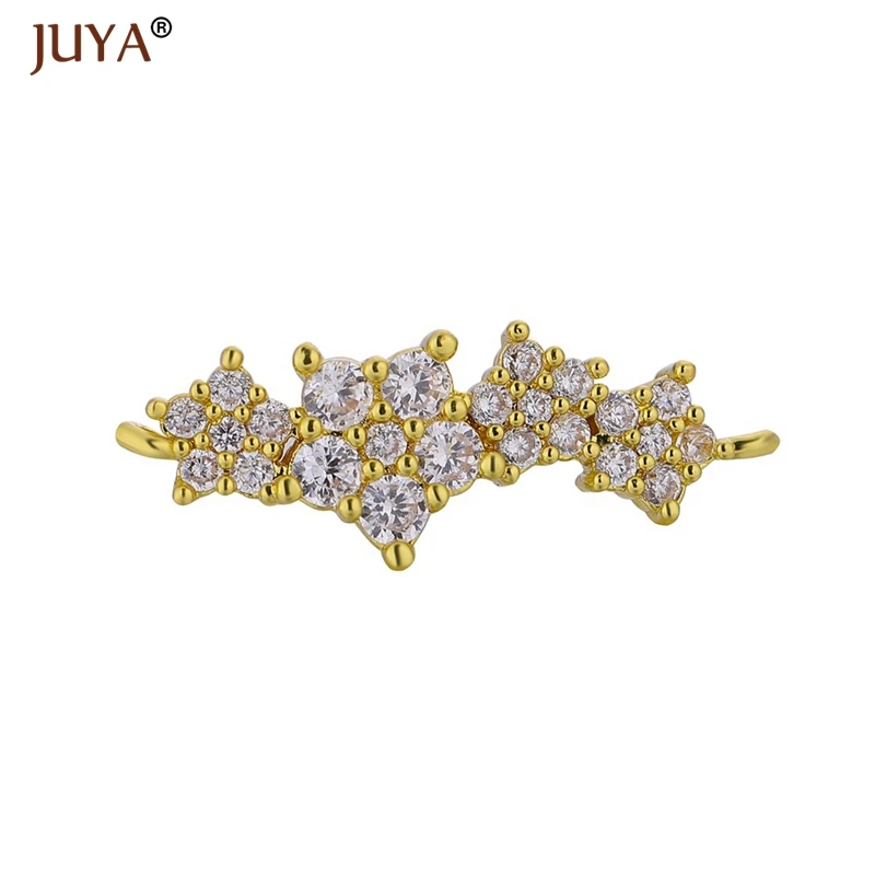 hand made making jewelry accessories micro pave CZ stone stars long connectors for | Украшения и аксессуары