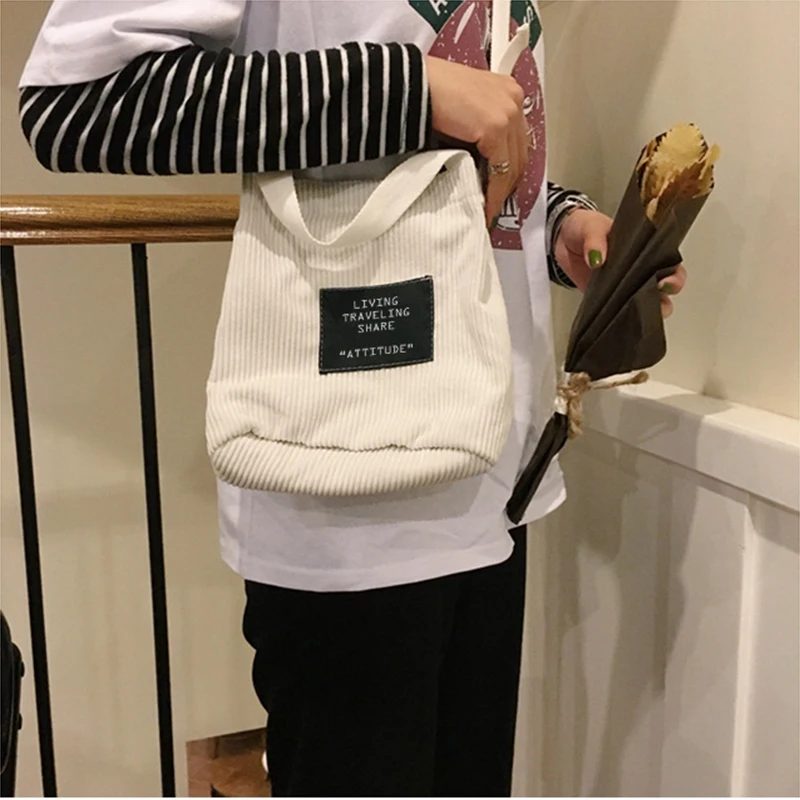 Повседневные сумки через плечо для женщин 2019 сумочка из рубчатого вельвета