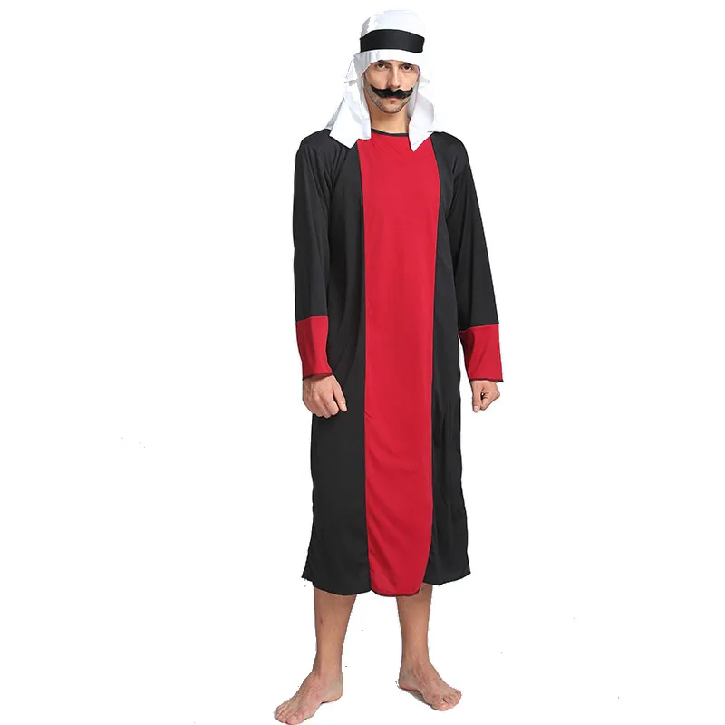 Арабская шляпа на Хэллоуин опора Дубаи принц мистический человек хакер ОАЭ белая