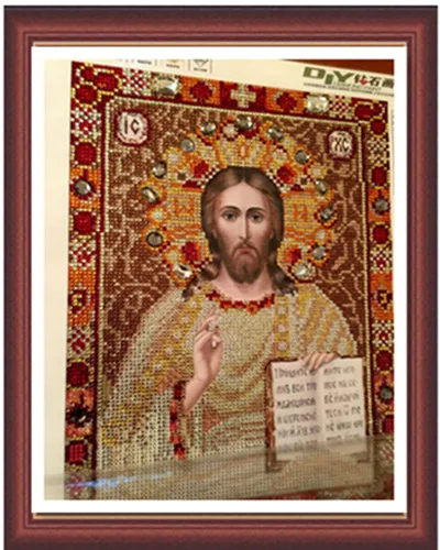 Picture Size 24x34CM Новинка, 30*40 5D, сделай сам, кристалл, круглый бриллиант, вышивка, религия, живопись, набор, фотографии, стразы, украшение дома, дрель, значок, бусины - Цвет: Picture Size 24x34CM