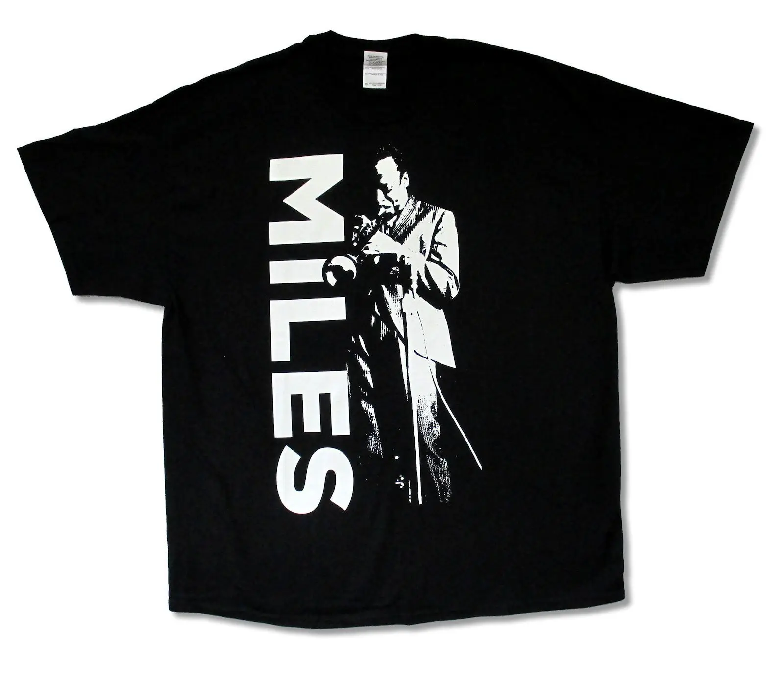 Майлз Дэвис &quotоверсайз&quot Черная футболка новый официальный Джаз труба музыка