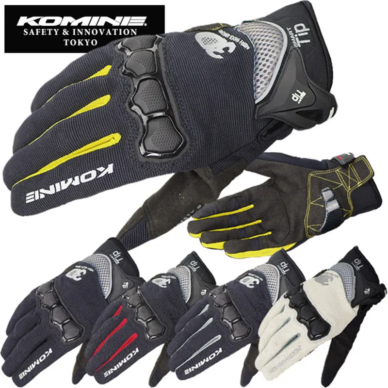 

New Summer Touch Screen KOMINE GK162 3D Mesh TECHNOLOGY Motorcycle Rding glove motorbike Moto racing gloves M-XXL