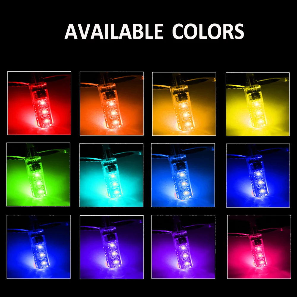 T10 W5W светодиодный Canbus RGB автомобильный габаритный фонарь для Mazda 3 6 CX 5 323 CX5 2 626
