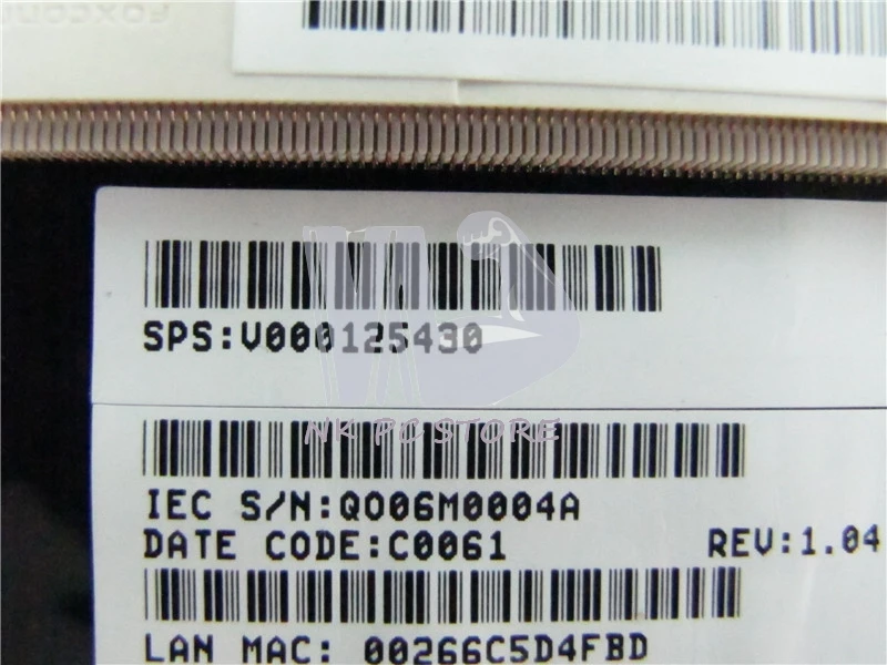 Материнская плата V000125430 для ноутбука Toshiba Satellite A300 A305 материнская GM965 DDR2 с