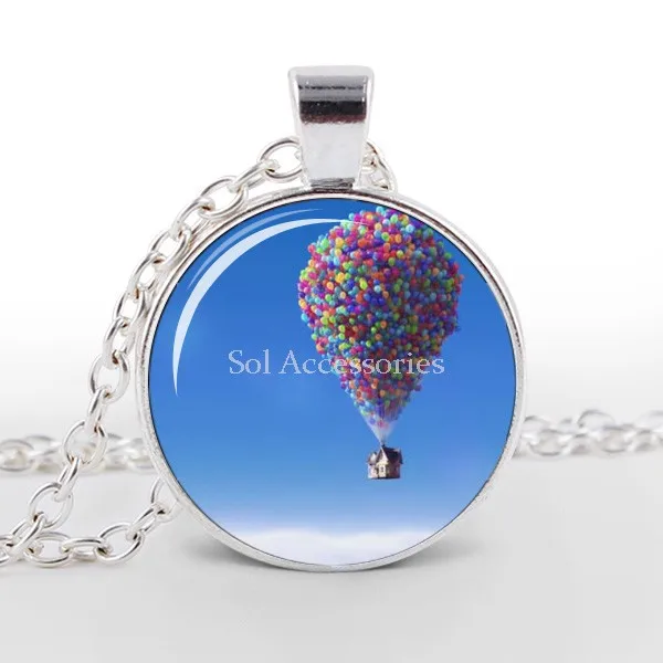 Мода искусства ручной работы вверх фильм ожерелье стеклянные кабошон ювелирных