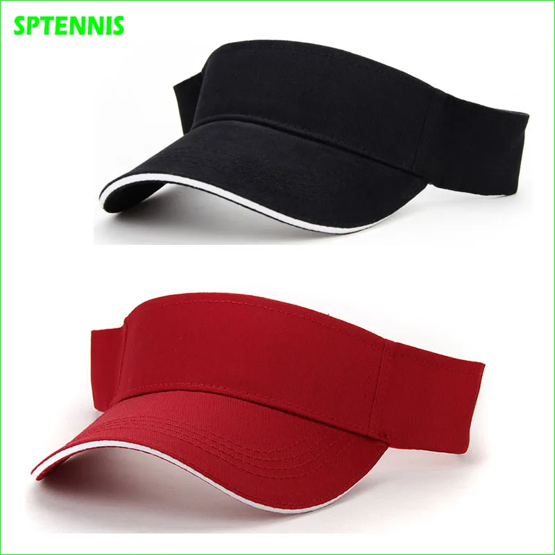 

Unisex Empty Top Visor Cap Women Sunscreen Hats Man Cotton Snapback Cap Adjustable For Running Tennis Golf